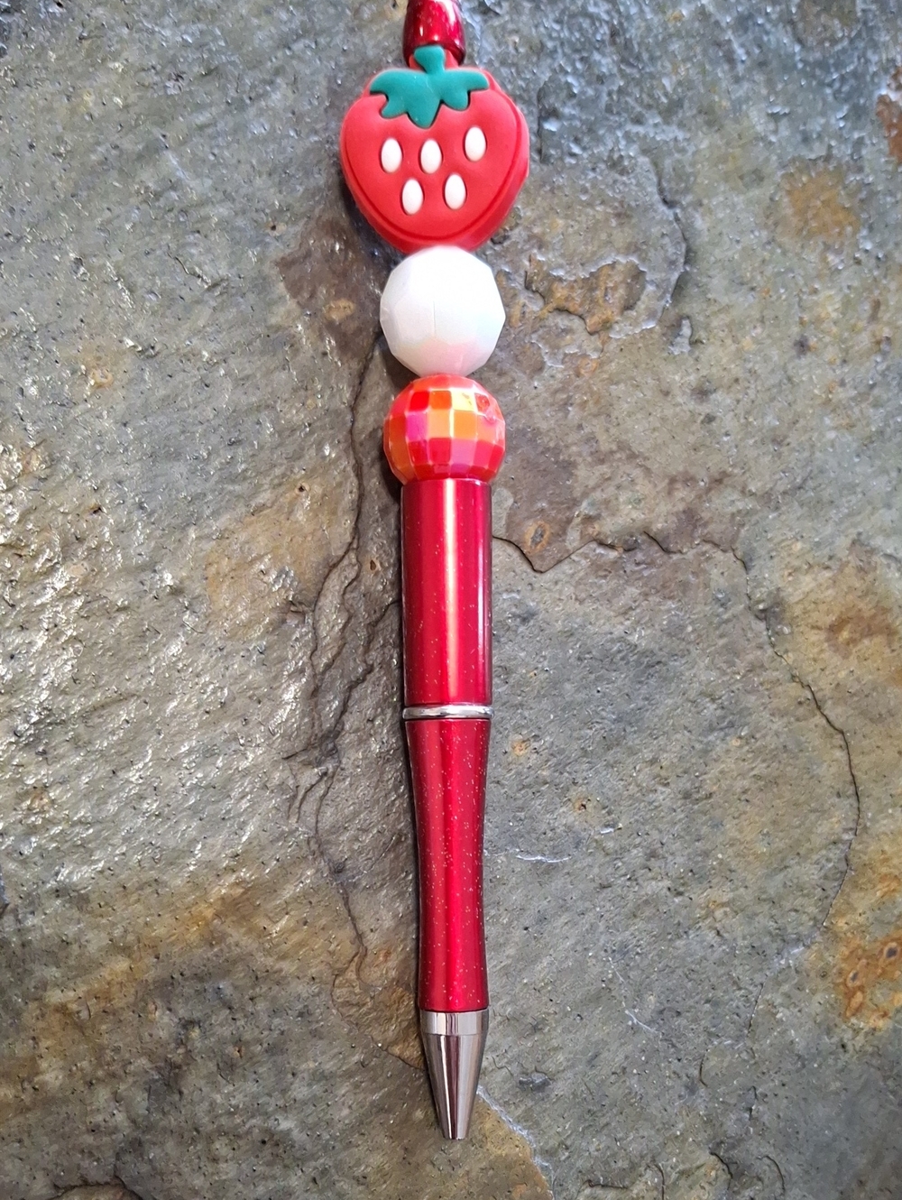 Red Strawberry Pen - Picture 3 of 3